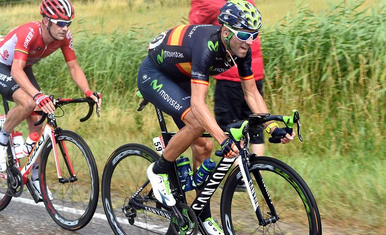 Alejandro Valverde, en el Tour 2015. | Foto: Alejandrovalverde.es